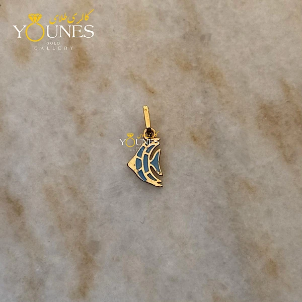 آویز طلا میناکاری فرشته ماهی